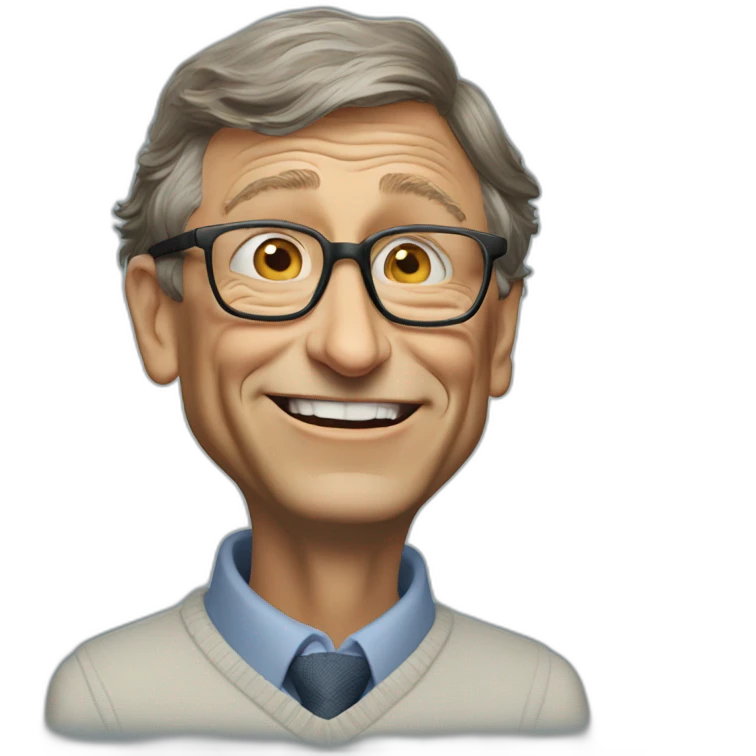 Bill Gates worring expression emoji