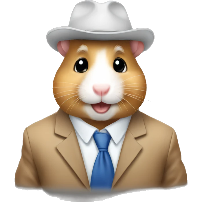Hamster stock trader emoji