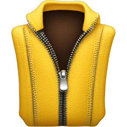  emoji with an open zipper  emoji