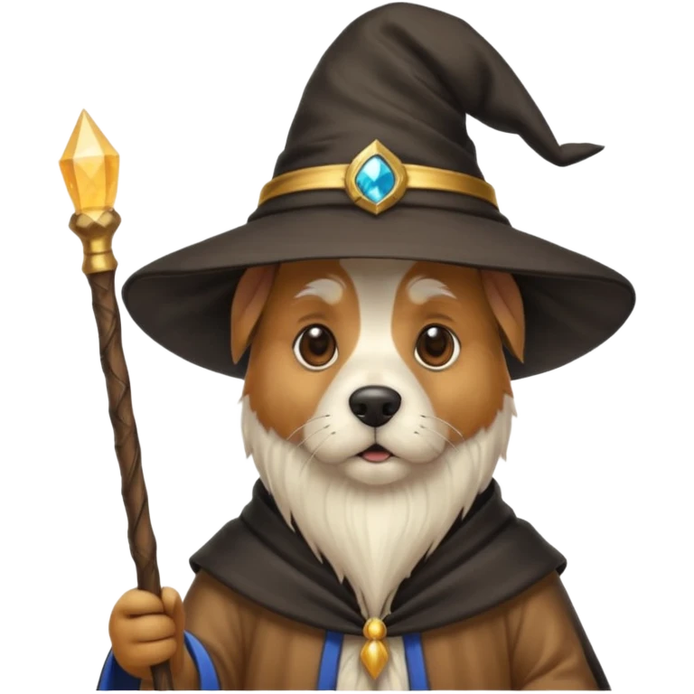Dog wizard emoji
