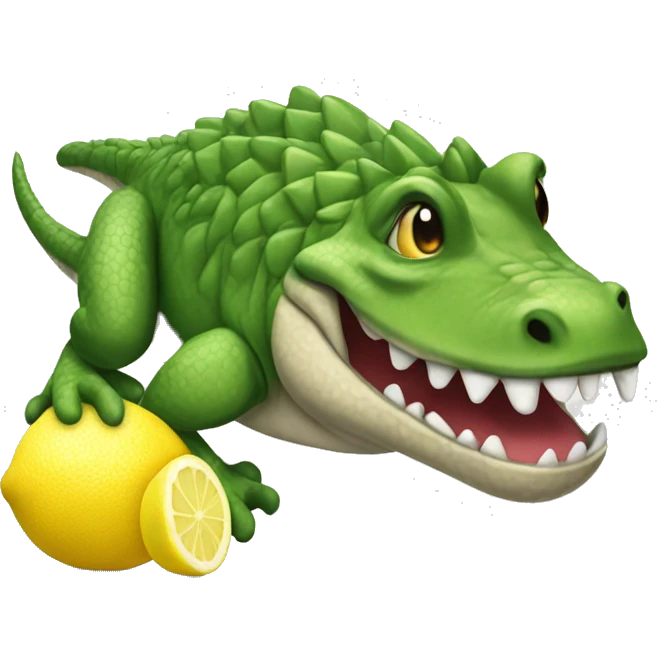 Coccodrillo al limone emoji