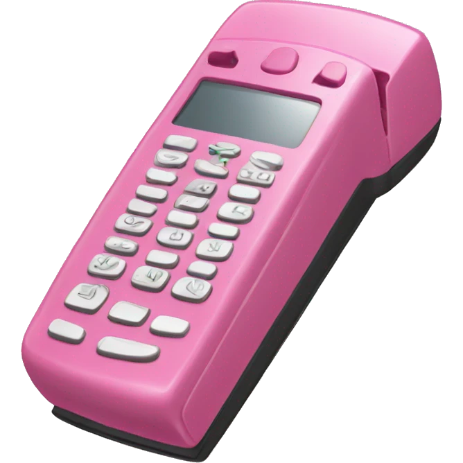 Pink flip phone  emoji