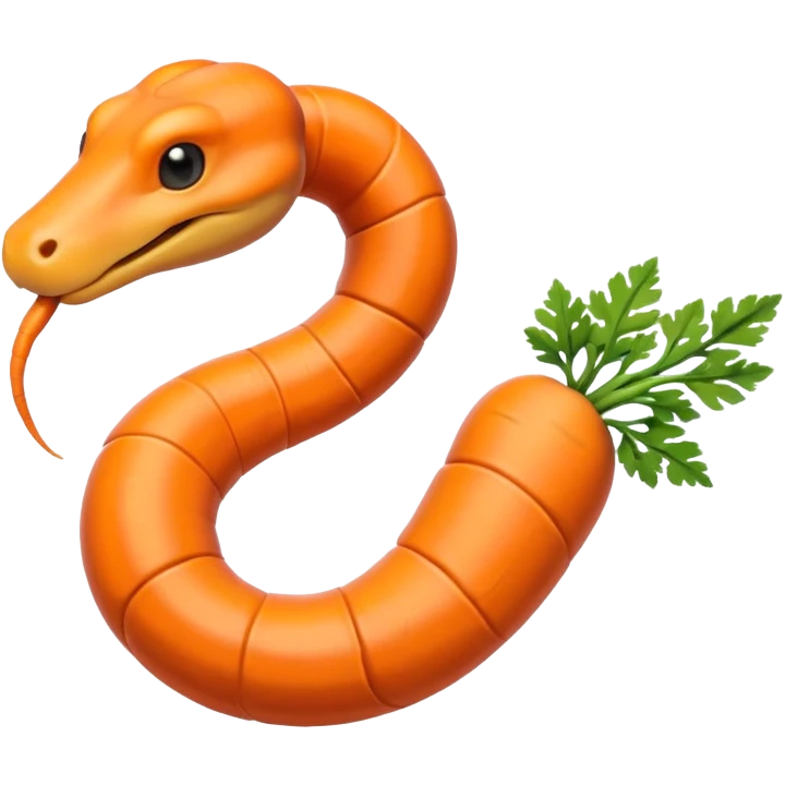 морковь змея emoji