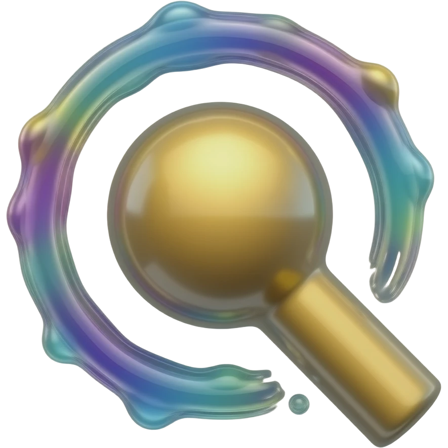 comunicatore in liquid glass a colori emoji