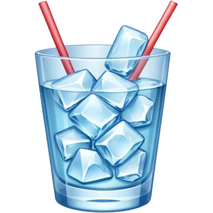 Crushed ice for cocktail but not in a glass emoji