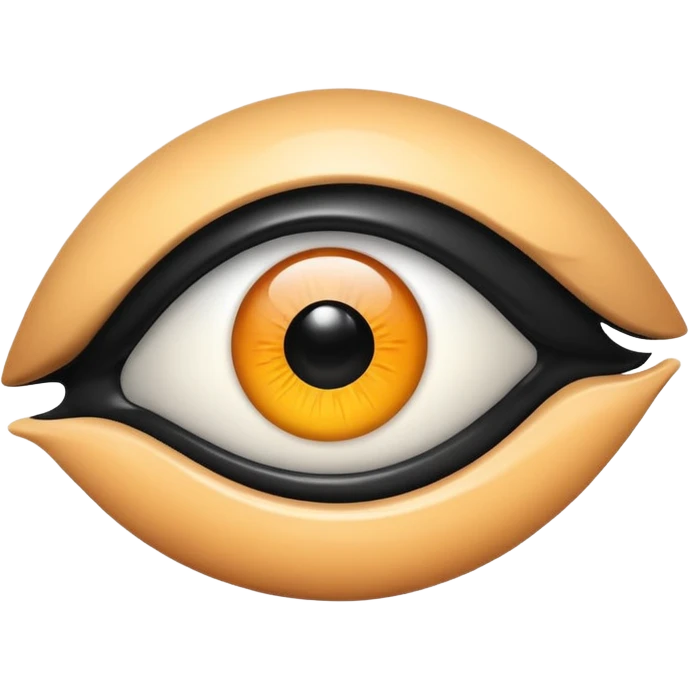 Ãbztrakt eye  with black blob  emoji