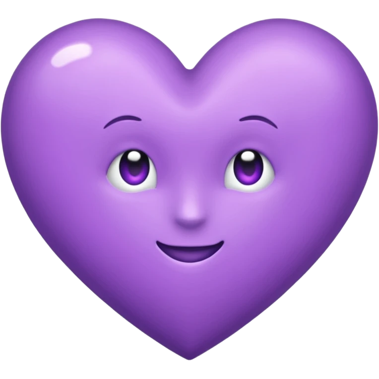 Coeur violet emoji