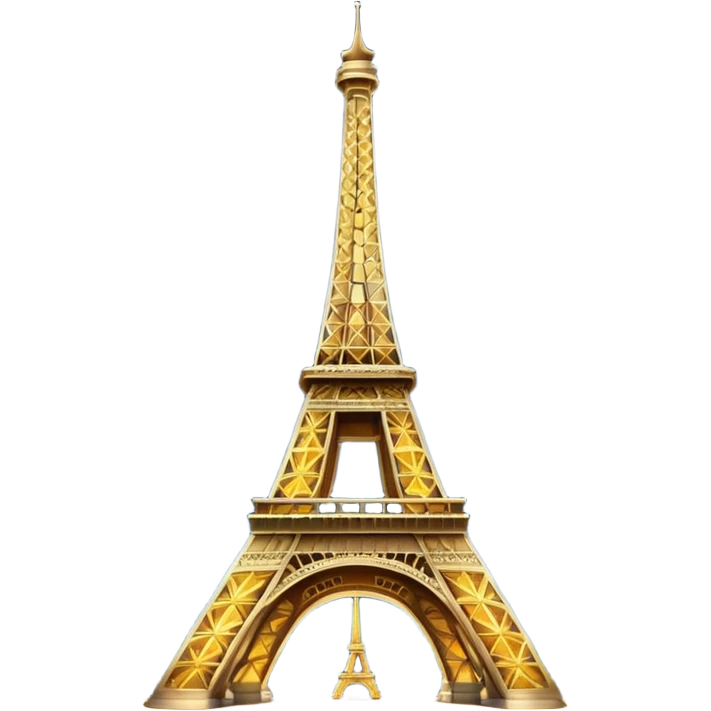 Eiffel Tower at Night bright emoji