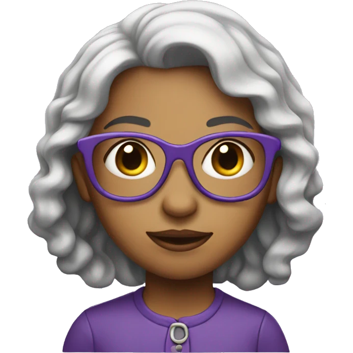 Purple girl genius emoji