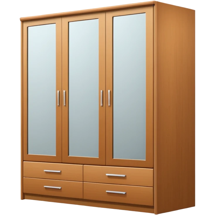 wardrobe modern closed mirror door emoji