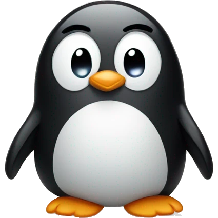 Sad penguin  emoji