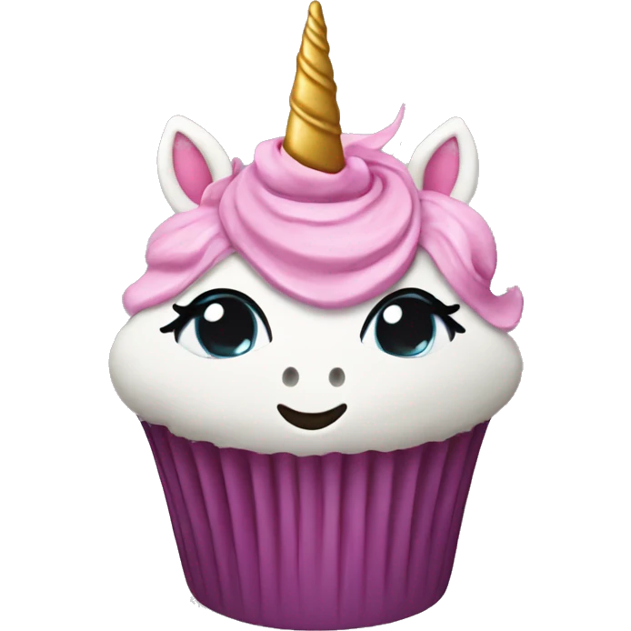 Unicorn cupcake  emoji