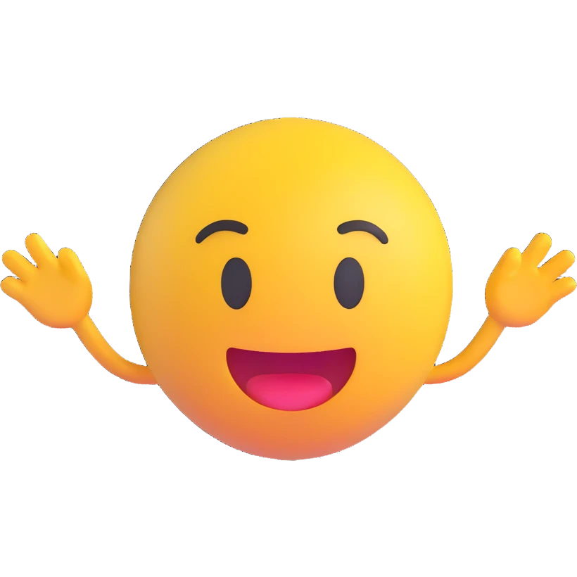 Make the pink color lighter and more realistic while keeping the 3D emoji style. No background (transparent). emoji