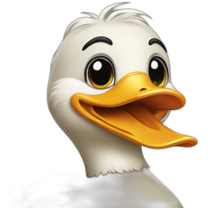 duck wearing makeup emoji