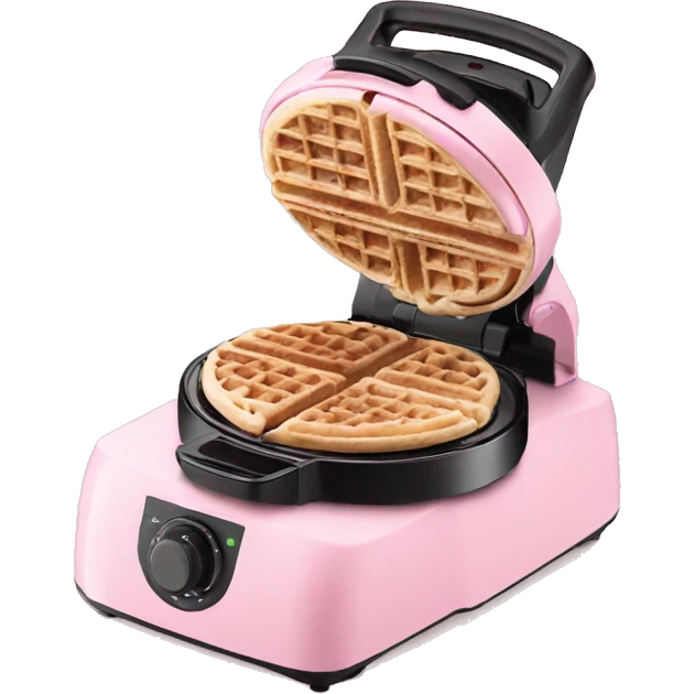 Light pink mini waffle maker emoji