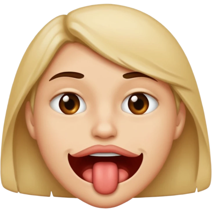 Lip biting  emoji