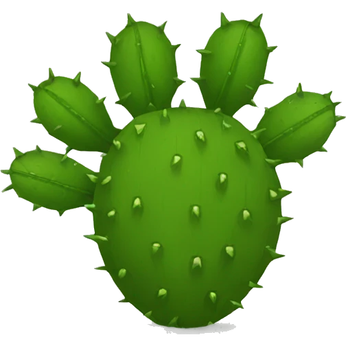 round Nopal emoji