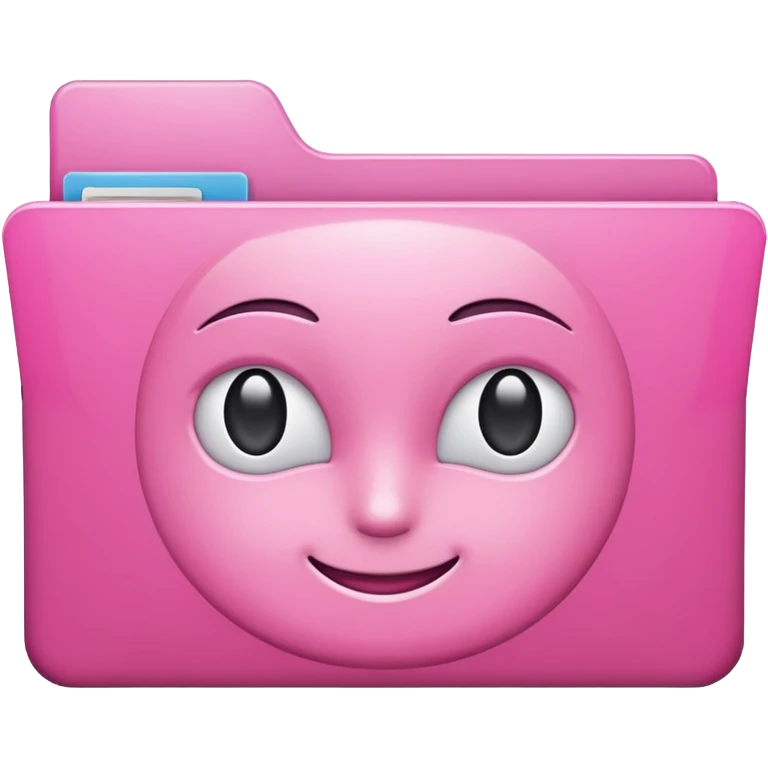 mix pink forward facing folder emoji
