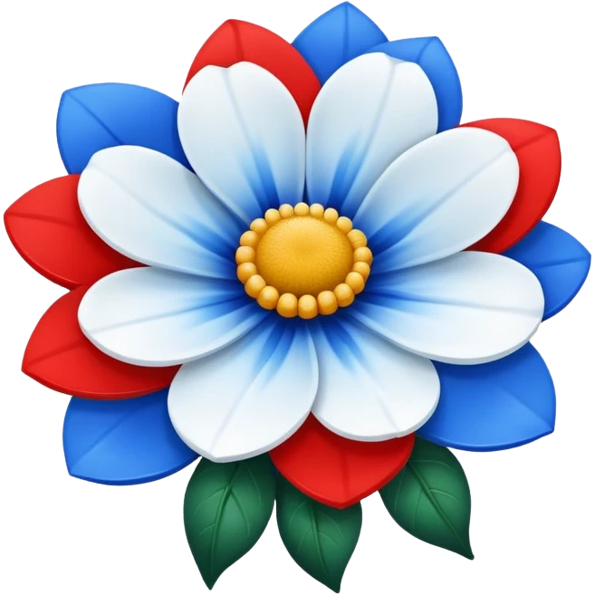 Fraise bleu blanc rouge emoji