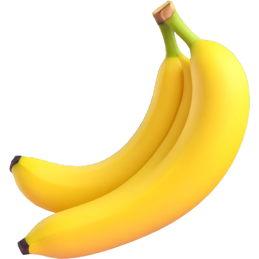 sliced banana emoji