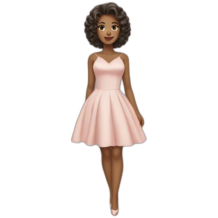 beautiful woman in a cocktail dress emoji
