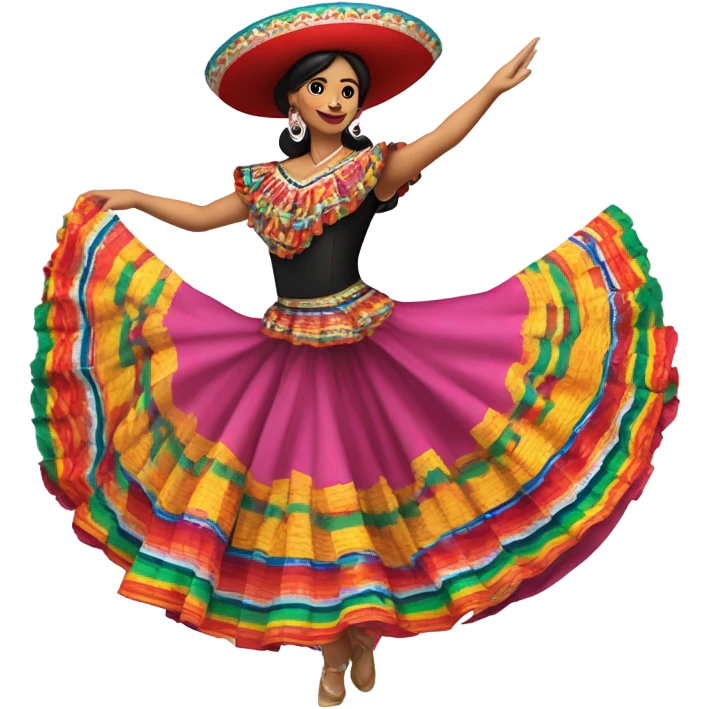 Mexican folklorico dancer emoji