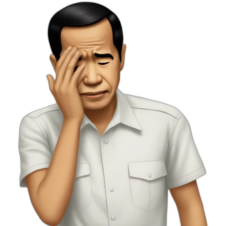 jokowi facepalm emoji