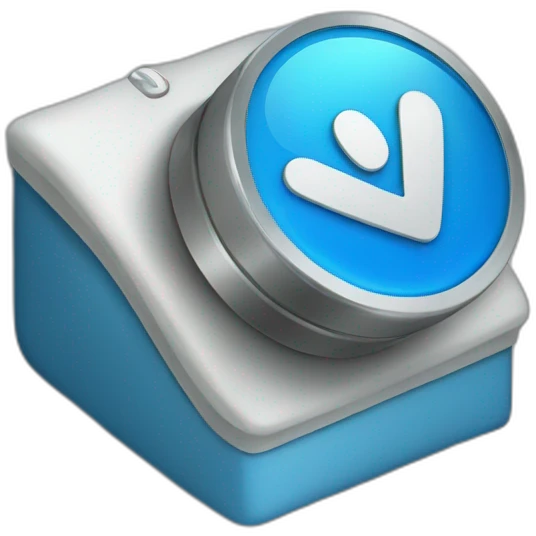 Blue Verified tick button emoji