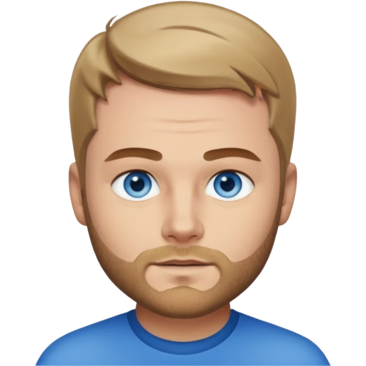 Brady Corbet with blue eyes emoji
