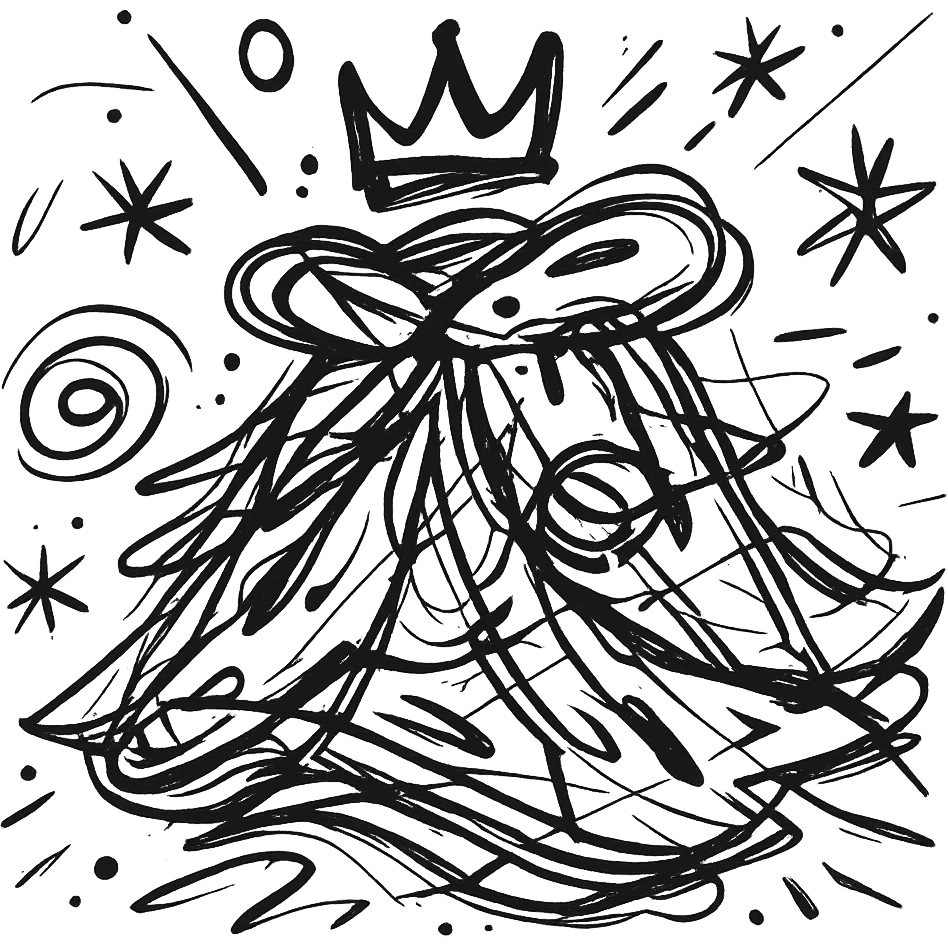 The royal cloak minimalism emoji