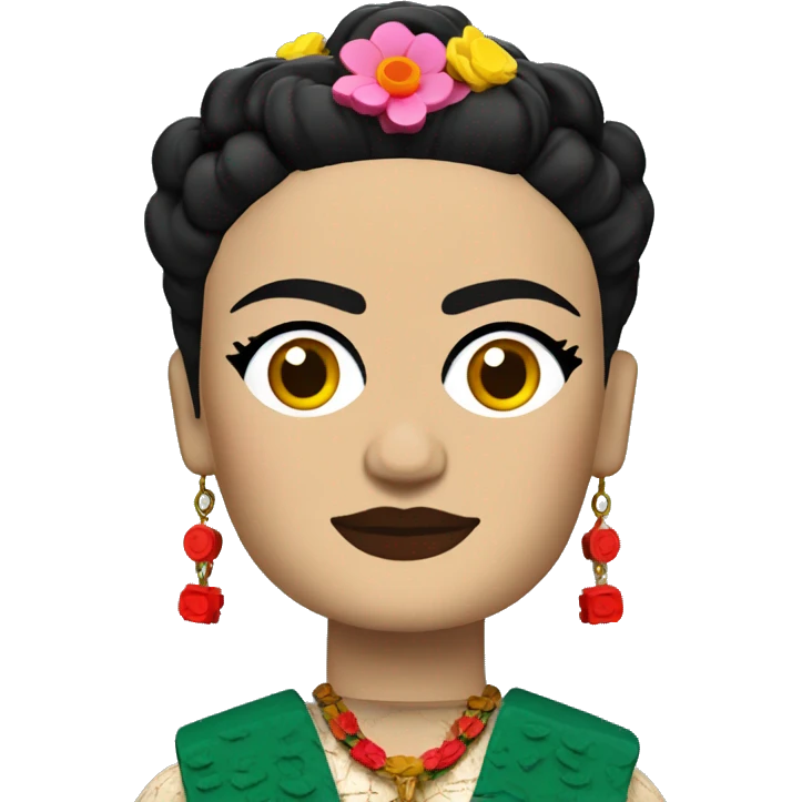 Frida Kahlo lego full body emoji