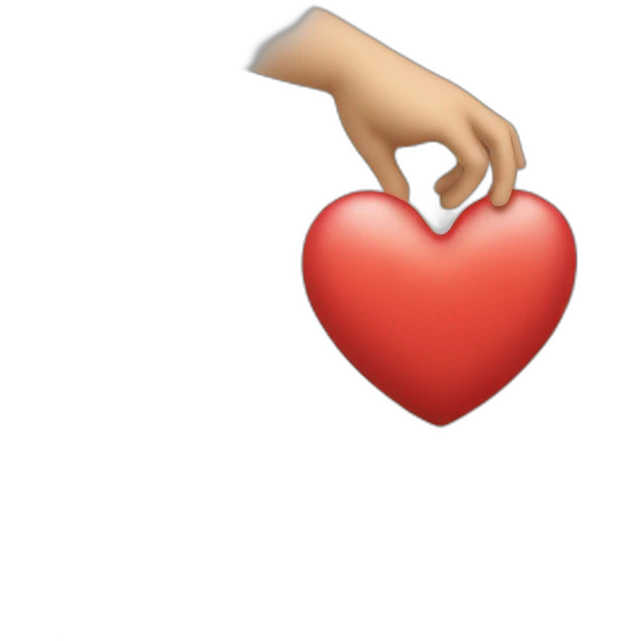 Manos formando un corazon emoji
