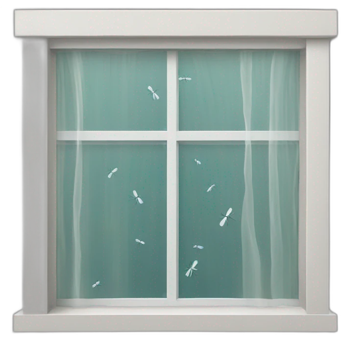 mosquito net on a window emoji