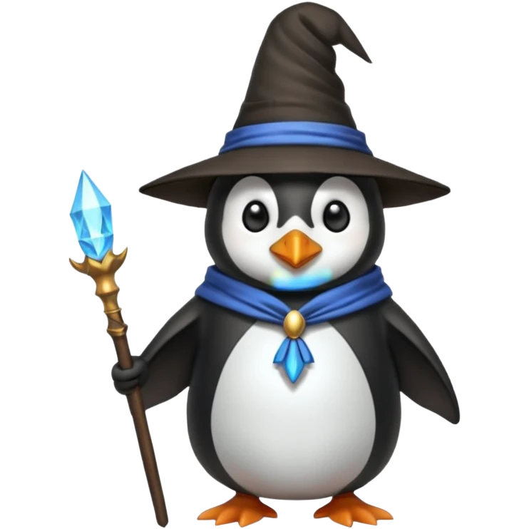 Penguin Wizard emoji