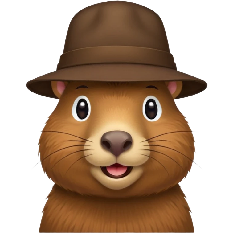 capybara wearing a hat emoji