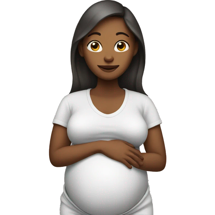 Woman pregnant emoji