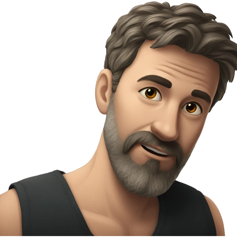 portrait of a bearded man emoji