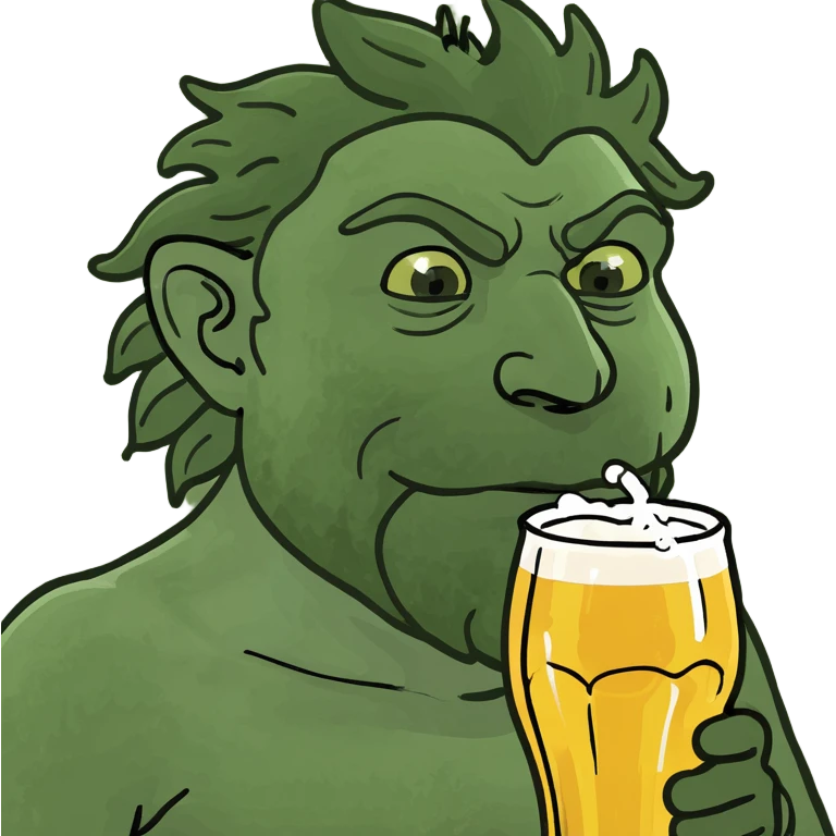 Man drinking beer emoji