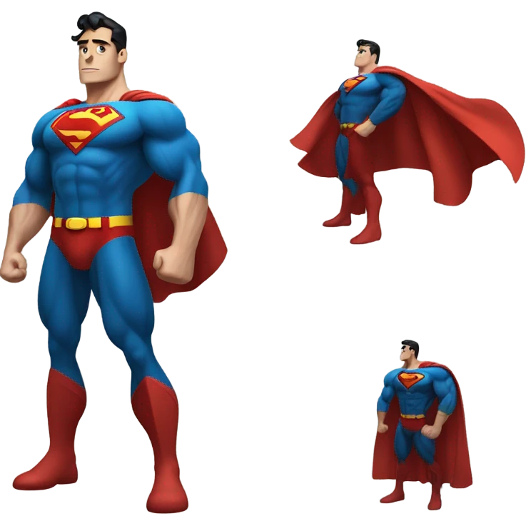 Superman with Extra huge muscles emoji