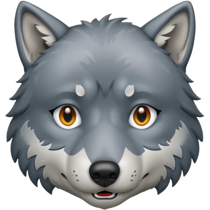 un lobo con frio emoji