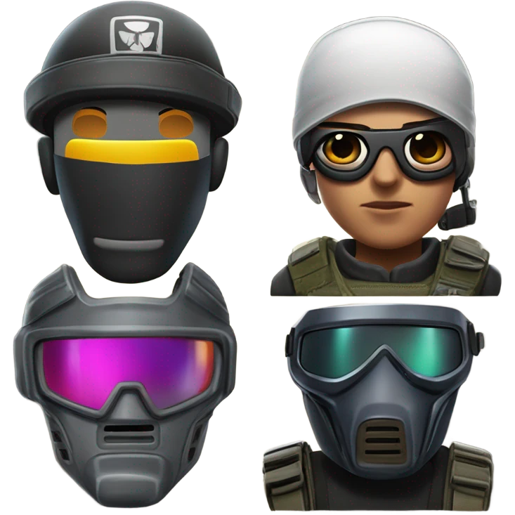 emoji des personnages de Rainbow six siège  emoji
