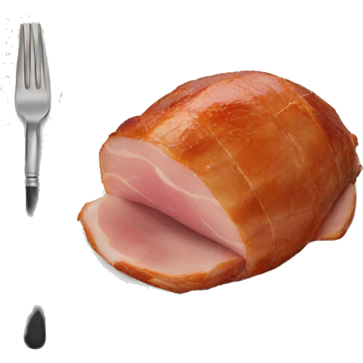 roast ham on a plate emoji