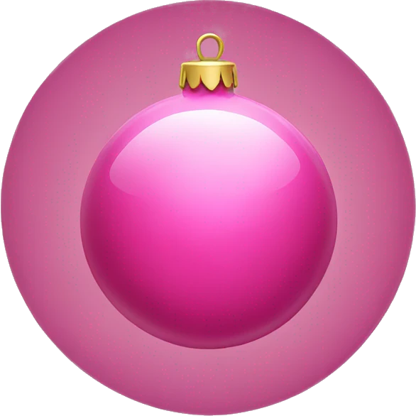 pink bauble emoji