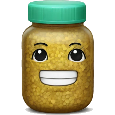 beauty jar with the inscription Rhode emoji