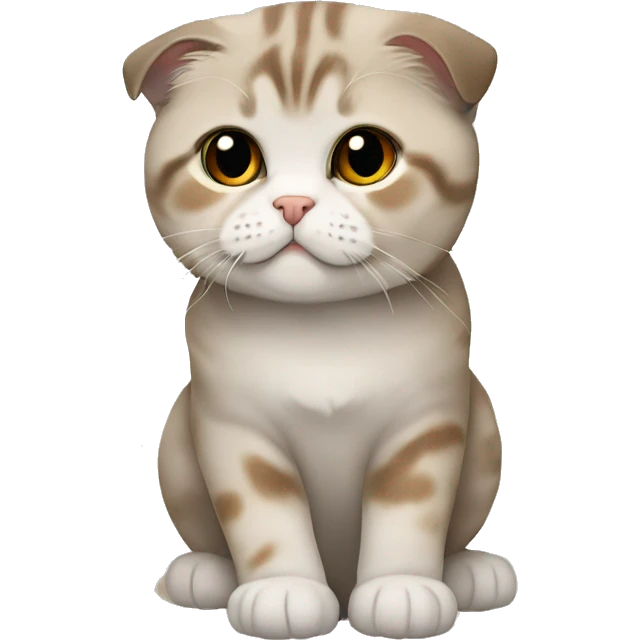 The Scottish Fold Cat emoji