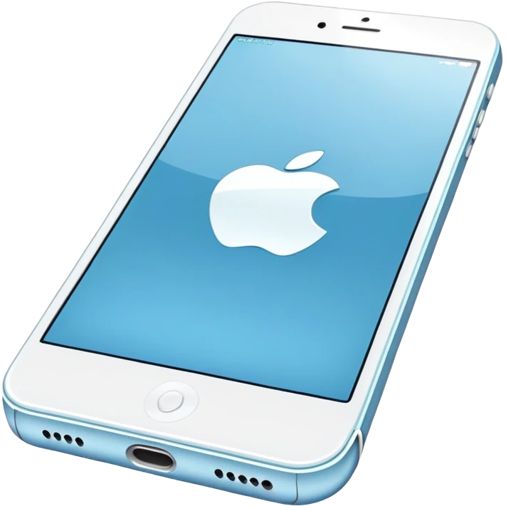 Light blue iphone emoji