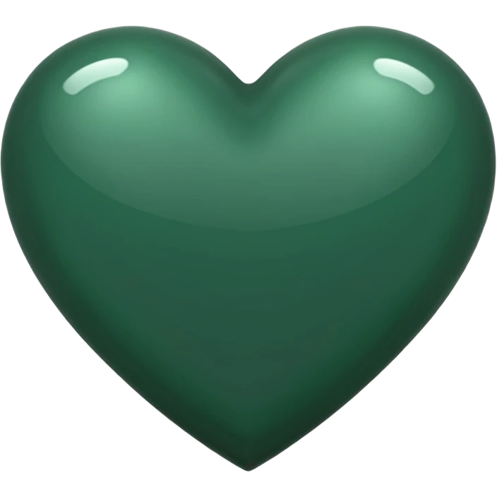 dark green heart emoji