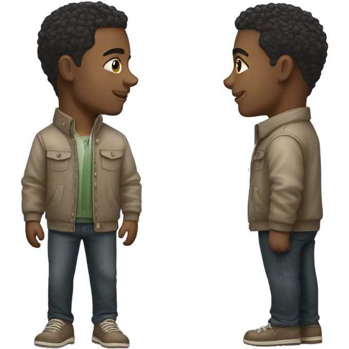 Lightskin gay boy emoji