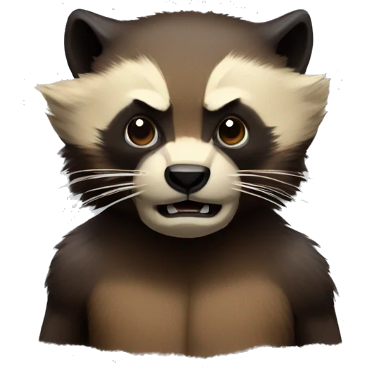 Wolverine animal  emoji