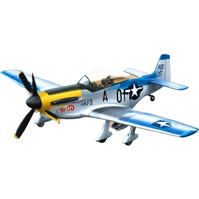a P-51 airplane  emoji